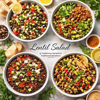 Image of Lentil Salad 4 Traditional Variations