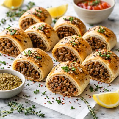 Image of Lentil Sausage Rollettes