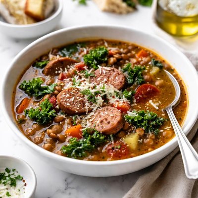 Image of Lentil Sausage Soup