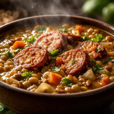 Image of Lentil Soup with Andouille Sausage