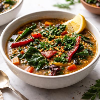 Image of Lentil Soup with Swiss Chard