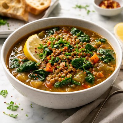 Image of Lentil Spinach Soup