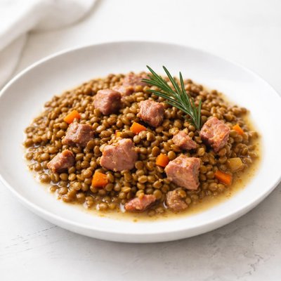 Image of Lentils with Ham Rosemary Slow Cooker