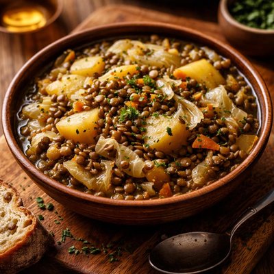 Image of Lentils with Potato and Cabbage