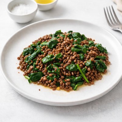 Image of Lentils with Spinach