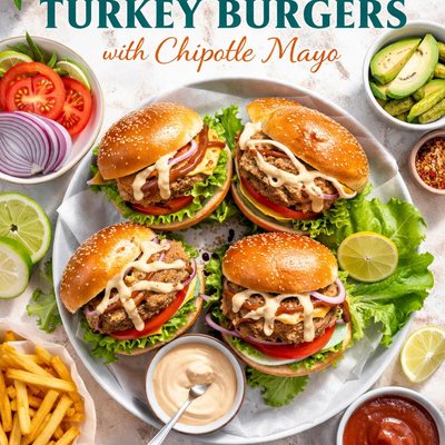 Image of Lets Talk Turkey Burgers with Chipotle Mayo A1