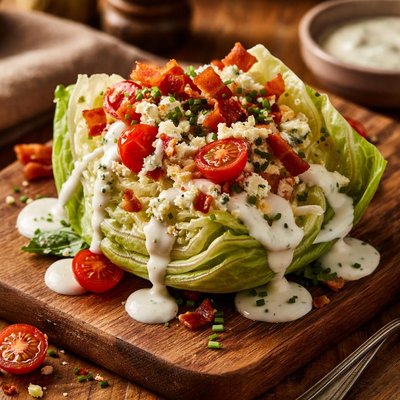 Image of Lettuce Wedge with Ranch Dressing