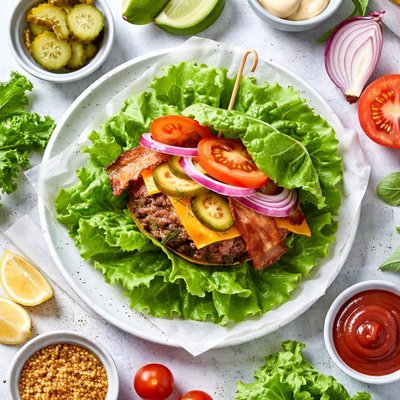Image of Whole30 Lettuce Wrap Burger