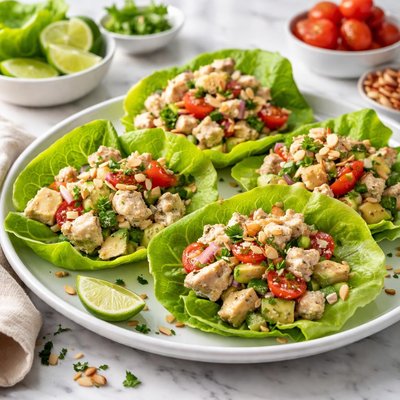 Image of Lettuce Wraps with Chicken Salad