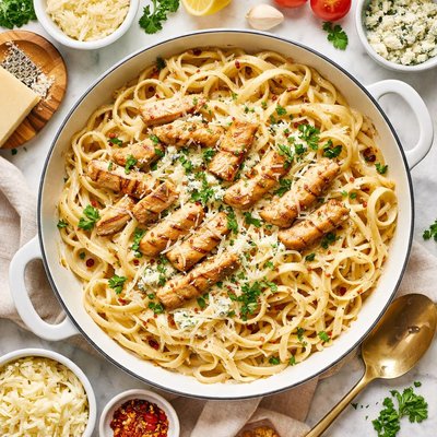 Image of Light 4 Cheese Chicken Fettuccine
