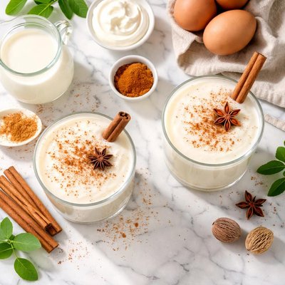 Image of Light and Creamy Low Fat and Sugar Free Eggnog