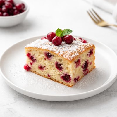 Image of Light and Easy Fresh Cranberry Cake