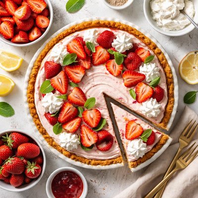 Image of Light and Yummie Strawberry Pie