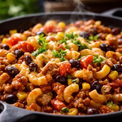Image of Light Chili Mac Skillet Supper