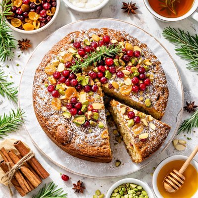 Image of Light Christmas Cake