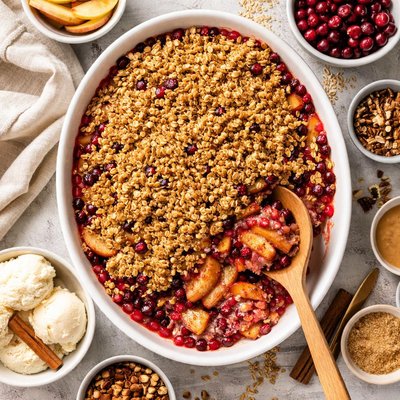Image of Light Cranberry Apple Crisp