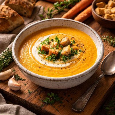 Image of Light Cream of Carrot Soup