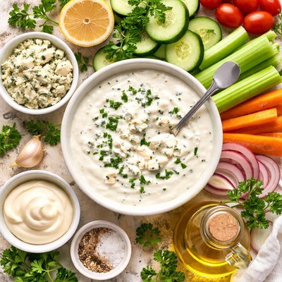Image of Light Creamy Blue Cheese Dressing