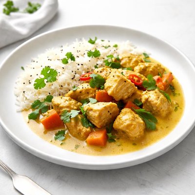 Image of Light Crock Pot Chicken Curry