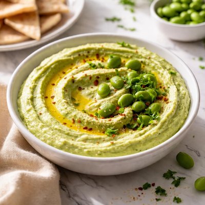 Image of Light Edamame Hummus