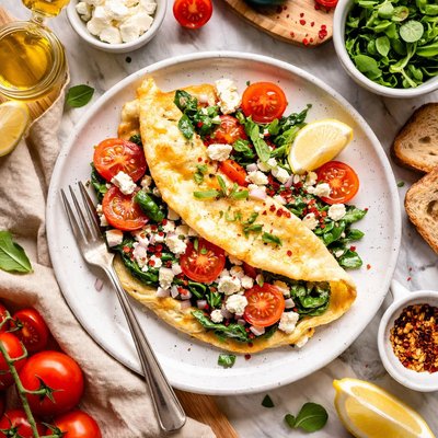 Image of Light Italian Feta Omelet