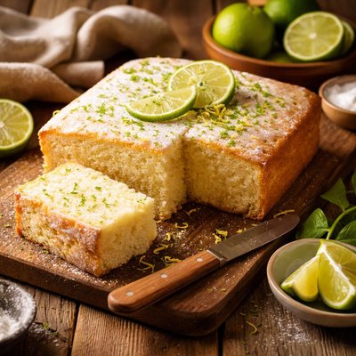 Image of Light Lime Sponge Cake