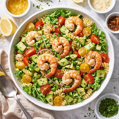 Image of Light Shrimp and Pasta Salad