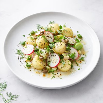 Image of Light Summer Potato Salad Leichter Kartoffelsalat