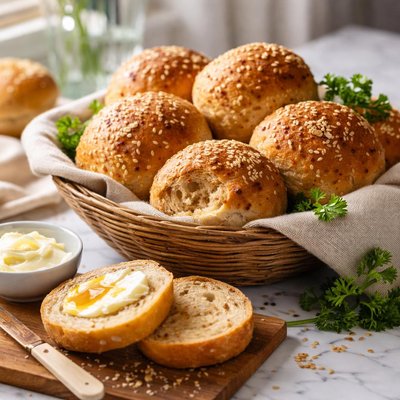 Image of Light Wheat Bread or Rolls Abm