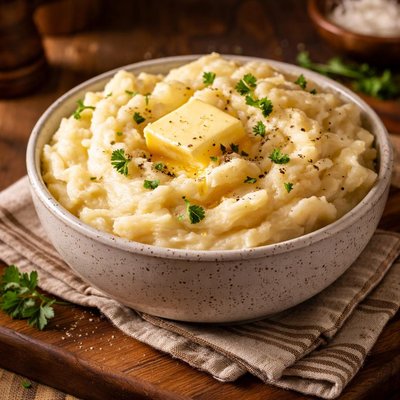 Image of Lightened Crock Pot Mashed Potatoes