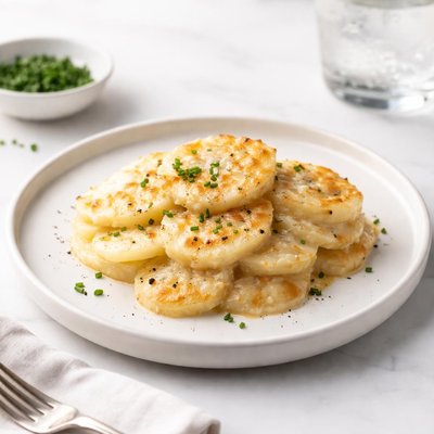 Image of Lightened Scalloped Potatoes with Cheese