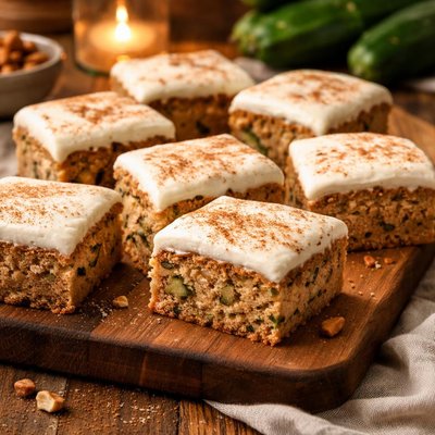 Image of Lightened Zucchini Bars