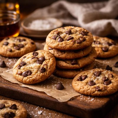 Image of Lighter Maple Chocolate Chip Cookies Easy