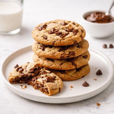 Image of Lighter Nutella Chocolate Chip Cookies