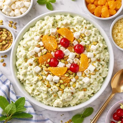 Image of Lighter Pistachio Pudding Salad