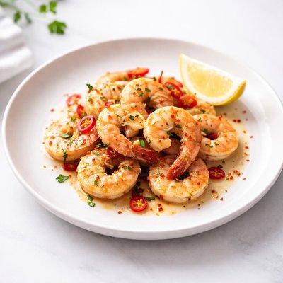 Image of Lighter Spicy Garlic Shrimp