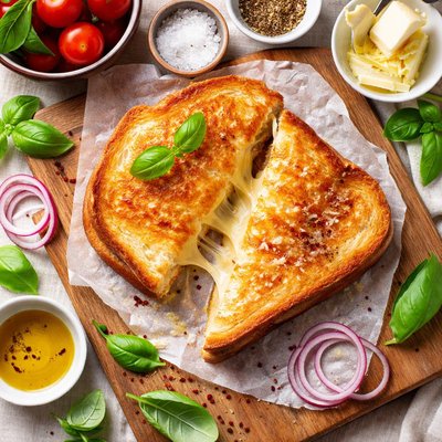 Image of Lightly Butter Fried Cheese Sandwich