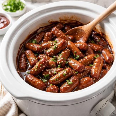 Image of Lil Smokies in the Crock Pot
