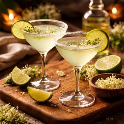 Image of Lime and Elderflower Martini