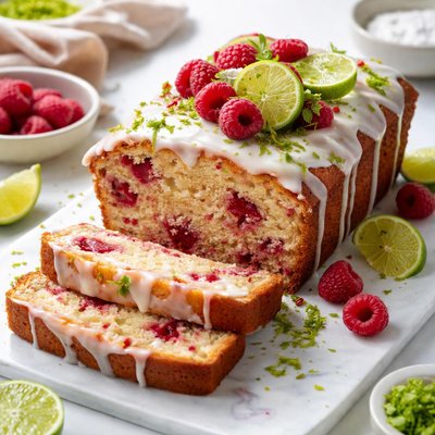 Image of Lime and Raspberry Bread
