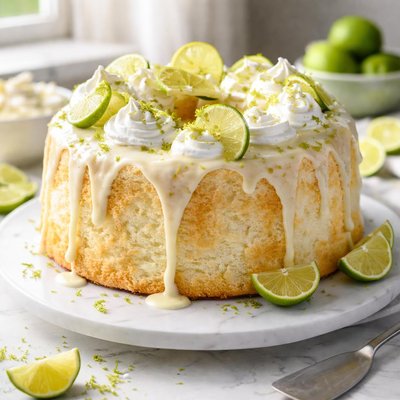 Image of Lime Angel Food Cake