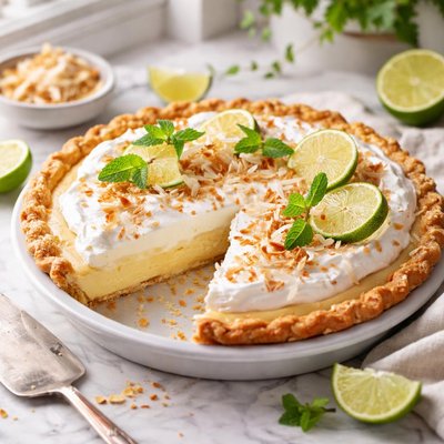 Image of Lime Coconut Buttermilk Pie