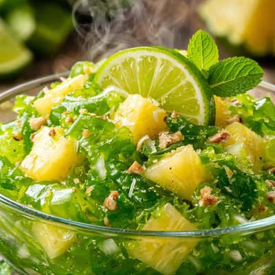 Image of Lime Jello and Pineapple Salad
