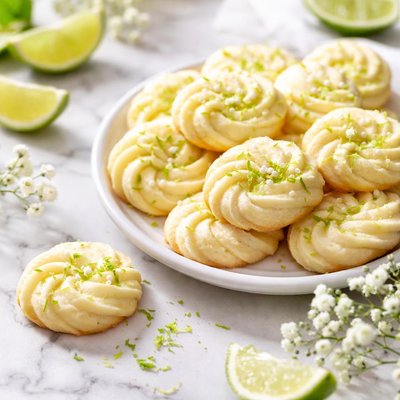 Image of Lime Meltaway Spritz Cookies