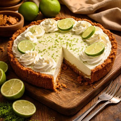 Image of Lime Pie with Gingersnap Crust