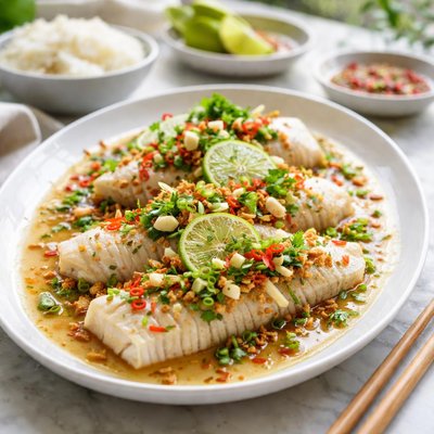 Image of Lime Steamed Fish Fillets