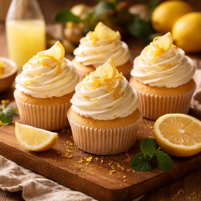 Image of Limoncello Cream Cupcakes