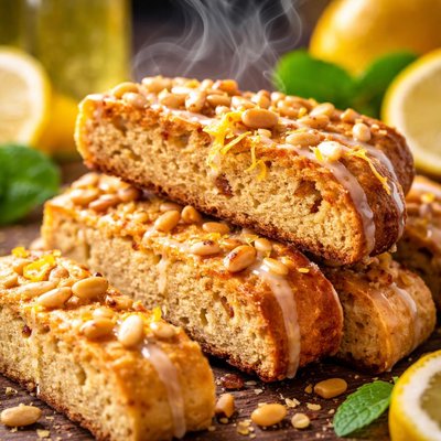 Image of Limoncello Pine Nut Biscotti