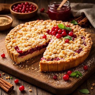 Image of Lingonberry Crumb Pie