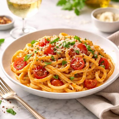 Image of Linguine and Summer Vodka Sauce